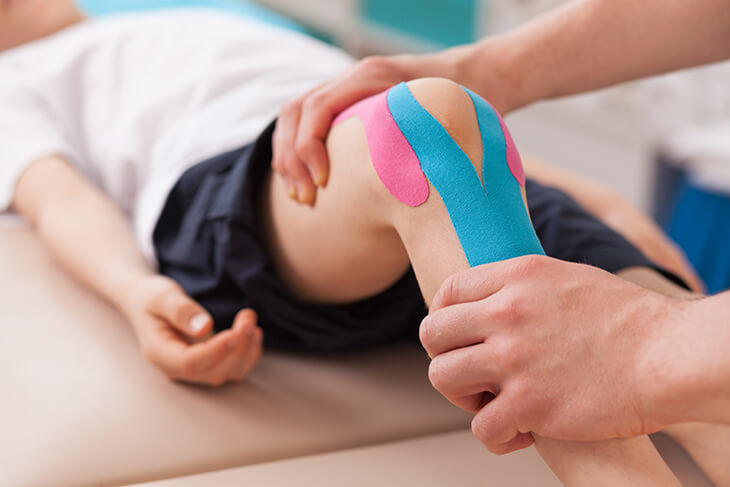 bandă kinesio pentru artrita genunchiului mildronat de tratament comun