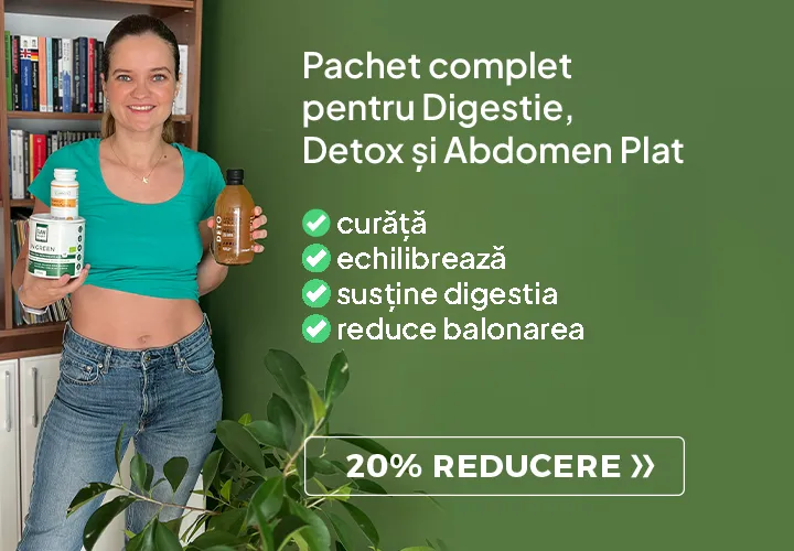 Pachet complet Digestie, Detox și Abdomen Plat!