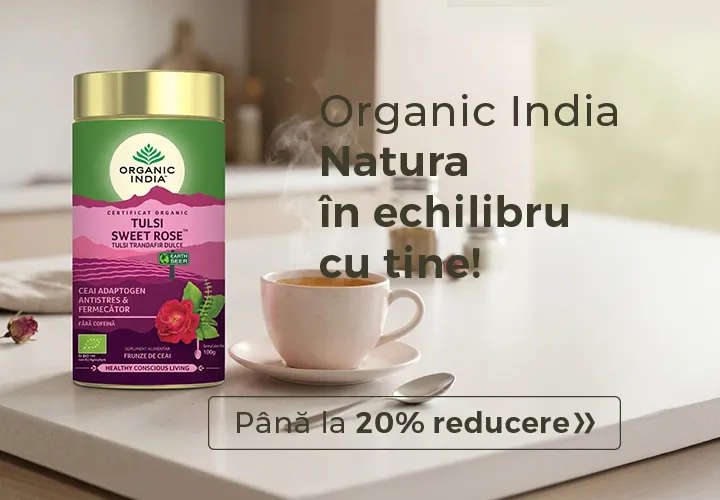 Organic India Pentru sănătate și stare de bine! Până la 20% REDUCERE!