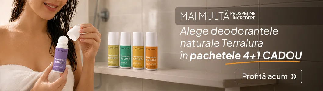 Alege Deodorantele naturale Terralura în pachetele 4+1 CADOU! blog