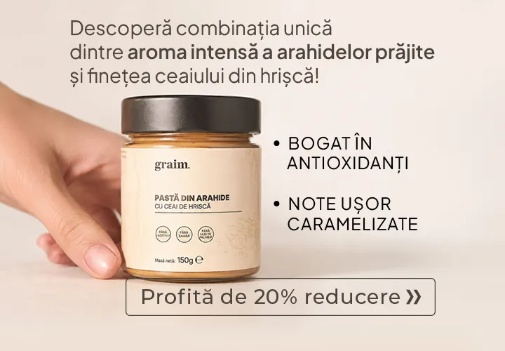 Descoperă combinația unică dintre aroma intensă a arahidelor prăjite și finețea ceaiului din hrișcă! bogat în antioxidanți  note ușor caramelizate 20% REDUCERE!