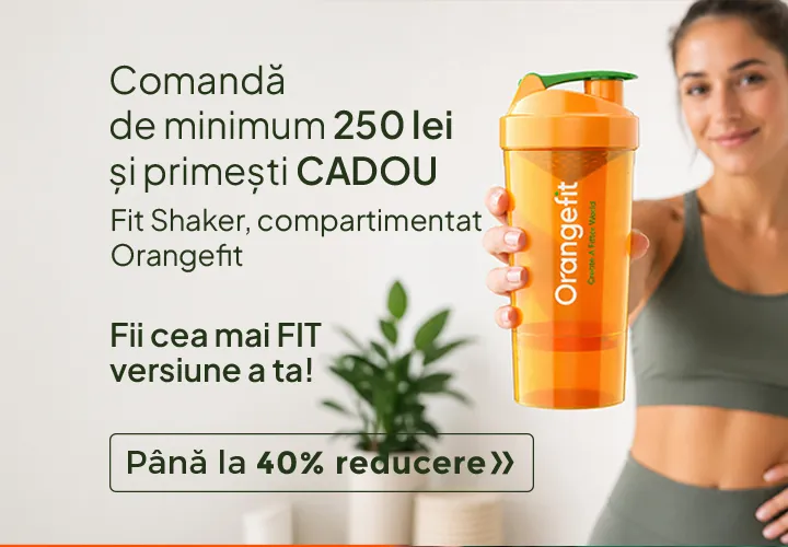 Susținere zilnică | Orangefit! Până la 40% REDUCERE + CADOU direct in cos la cumparaturi de minimum 250 lei!