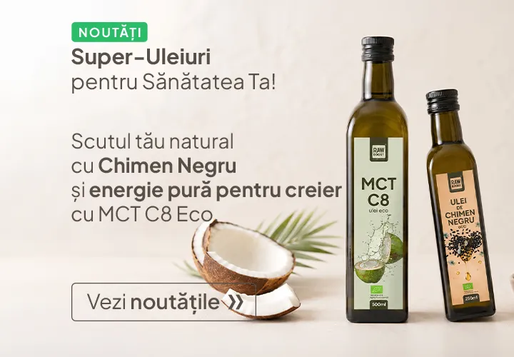 Scutul tău natural cu Chimen Negru și energie pură pentru creier cu MCT C8 Eco.  Descoperă puterea grăsimilor sănătoase!