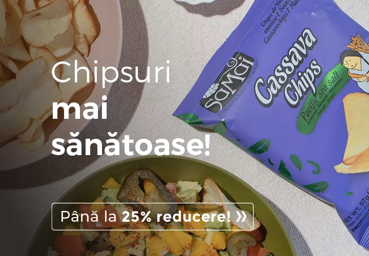 Chipsuri MAI sănătoase! Până la 25% REDUCERE Descoperă selecția!