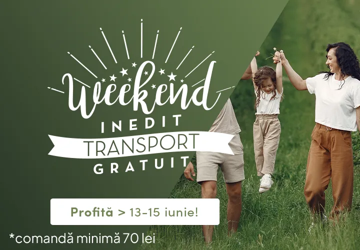 Weekend INEDIT la Viata Verde Viu  Transport GRATUIT  la Comandă minimă 70 lei 