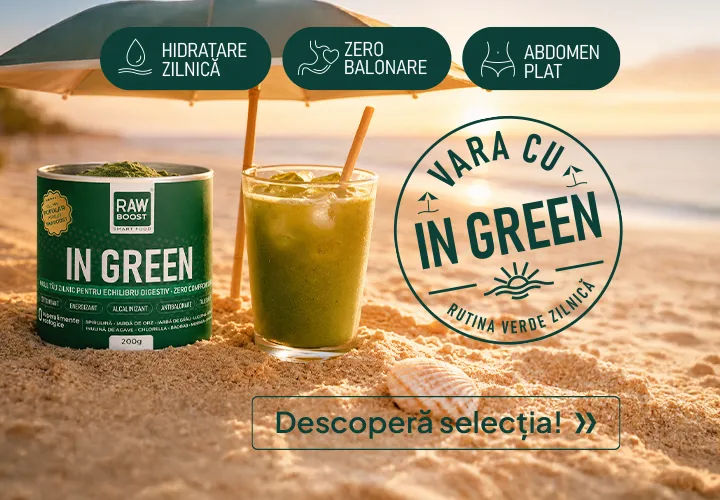 Vara cu In Green: Hidratare Zilnică Completă, Zero Balonare și Abdomen Plat! Descoperă selecția!