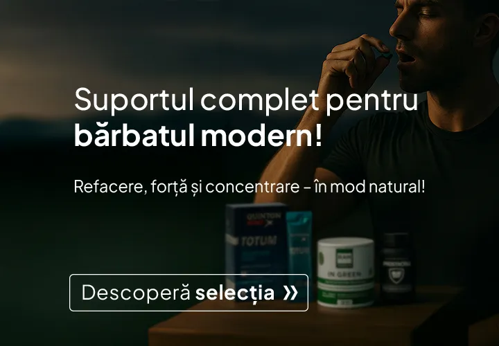 Suportul complet pentru bărbatul modern! Refacere, forță și concentrare – în mod natural! Descoperă selecția!