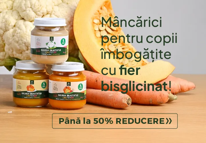 Mâncărici pentru copii îmbogățite cu fier bisglicinat! *ingrediente naturale și organice de excepție Până la 33% REDUCERE!