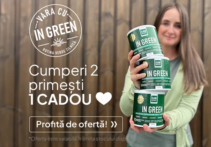 #varacuingreen Cumperi 2, primești 1 CADOU! Refă-ți stocul de produse naturale și economisește inteligent! *Oferta este valabilă în limita stocului disponibil!