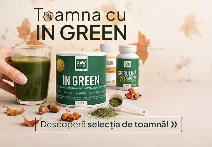 Toamna cu In Green: Reset Digestiv, Imunitate Puternică și Abdomen Plat!  Descoperă selecția de toamnă!