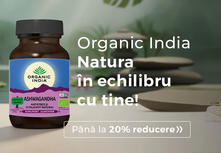 Organic India – Natura în echilibru cu tine! Până la 20% REDUCERE!  Descoperă selecția!