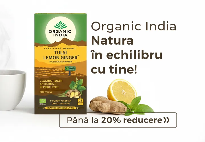 Organic India – Natura în echilibru cu tine! Până la 20% REDUCERE!