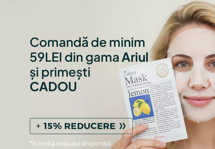 Skincare inteligent, rezultate vizibile! 15% REDUCERE! + Comandă produse Ariul de minimum 59 lei Primești CADOU