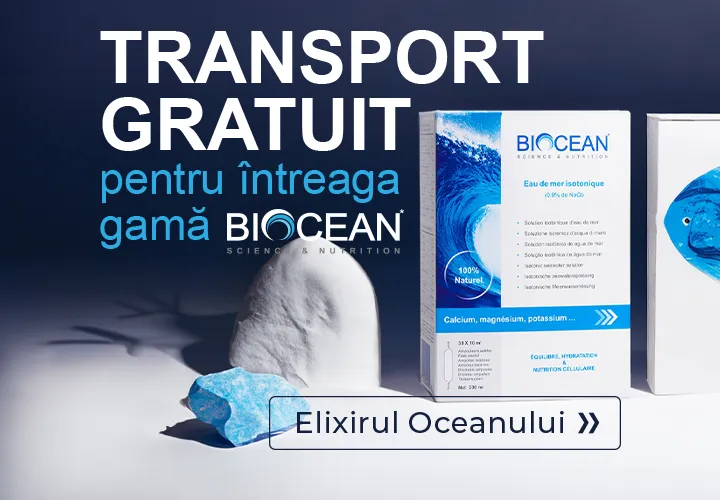 Transport Gratuit pentru întreaga gamă Biocean!  Energie, hidratare și nutriție celulară optimă