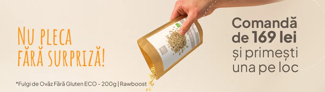 Nu pleca fără surpriză! Comandă de 169 lei și primești una pe loc  * Fulgi de Ovăz Fără Gluten ECO - Tract Digestiv Sănătos, 200g | Rawboost blog