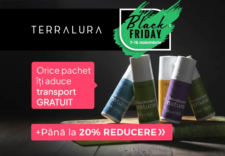 Deodorante naturale fabricate în România, testate Fără alcool, parabeni sau clorhidrat de aluminiu! Până la 20% REDUCERE!  +  Orice pachet îți aduce și Transport Gratuit!
