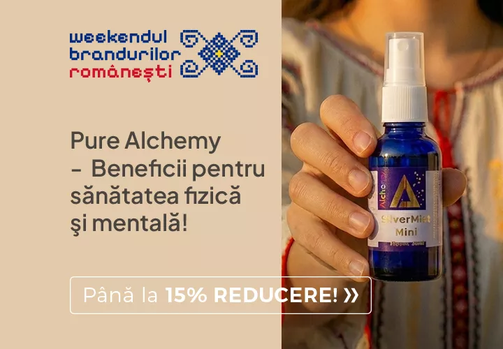 Pure Alchemy - Beneficii pentru sănătatea fizică şi mentală! Realizate, cu drag, în România! Până la 15% REDUCERE! Pure Alchemy - Beneficii pentru sănătatea fizică şi mentală! Realizate, cu drag, în România! Până la 15% REDUCERE!
