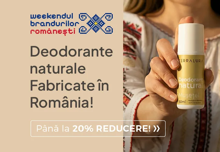 Deodorante naturale fabricate în România, testate Fără alcool, parabeni sau clorhidrat de aluminiu! Orice pachet îți aduce și Transport Gratuit! Deodorante naturale fabricate în România, testate Fără alcool, parabeni sau clorhidrat de aluminiu! Orice pachet îți aduce și Transport Gratuit!