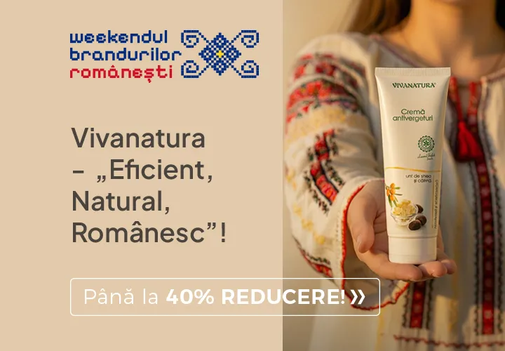 Vivanatura - „Eficient, Natural, Românesc”! Până la 40% REDUCERE! Vivanatura - „Eficient, Natural, Românesc”! Până la 40% REDUCERE!