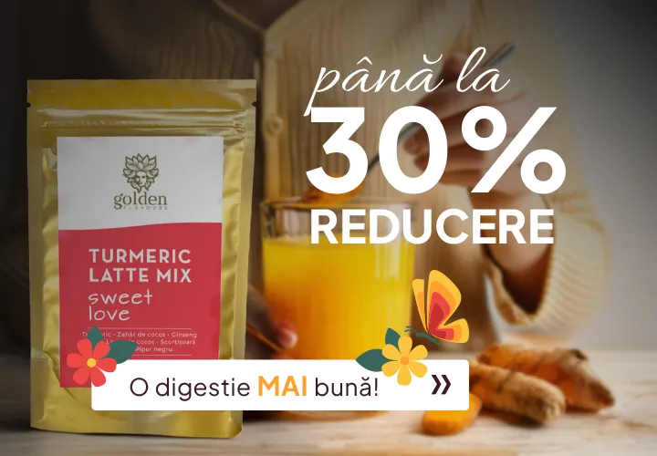 Produse premium pentru rețete sănătoase și delicioase! Până la 50% REDUCERE la gama Golden Flavours!