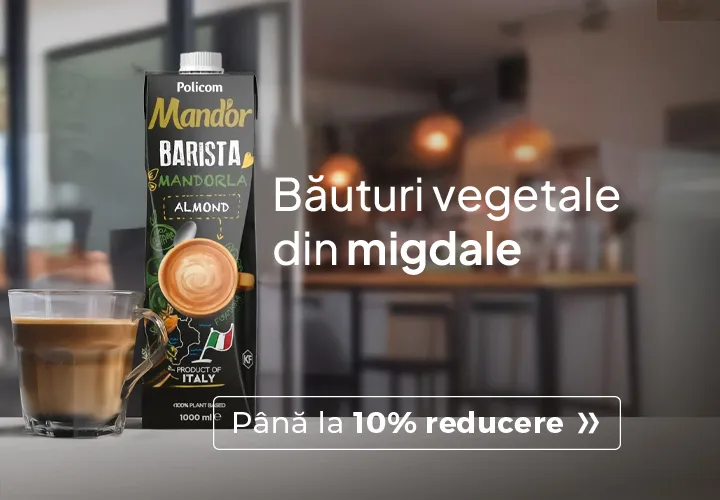 Băuturi vegetale din migdale, concepute și dezvoltate pentru preparate fără lactoză! 10% REDUCERE!