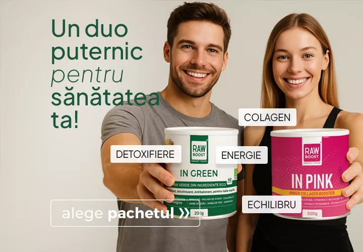 Un duo puternic pentru sănătatea ta!   Detoxifiere, colagen, energie, echilibru! Vezi pachetul!