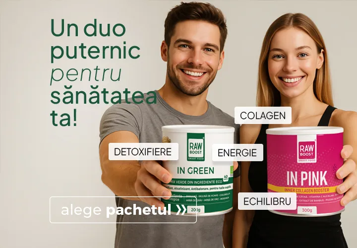 Un duo puternic pentru sănătatea ta!   Detoxifiere, colagen, energie, echilibru! Vezi pachetul!