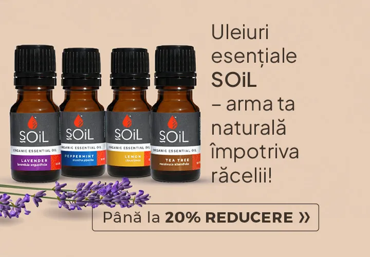 Descoperă uleiurile esenţiale ecologice SOiL! Până la 20% REDUCERE!