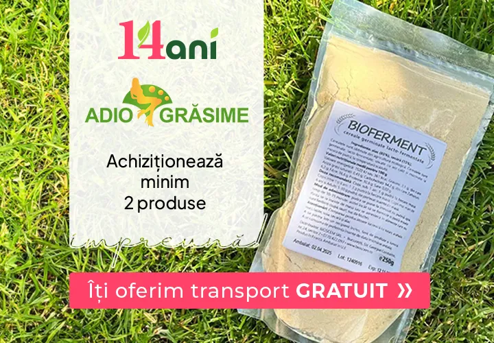 BIOFERMENT - La minim 2 produse achiziționate Beneficiezi de Transport Gratuit!