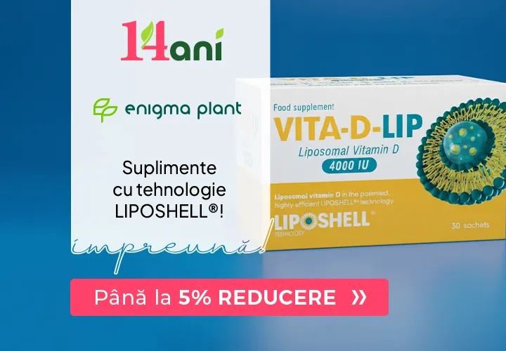 Suplimente cu tehnologie LIPOSHELL®! 5%REDUCERE!