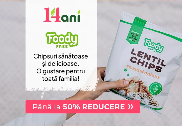 Chipsuri sănătoase și delicioase. O gustare pentru toată familia! Fără gluten Fără lactoză  Fără soia Până la 50% REDUCERE!