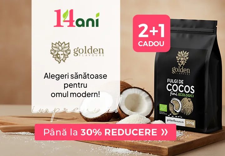 Golden Flavours – Gust natural, preț special!   Până la 30% REDUCERE la produse alese cu grijă!