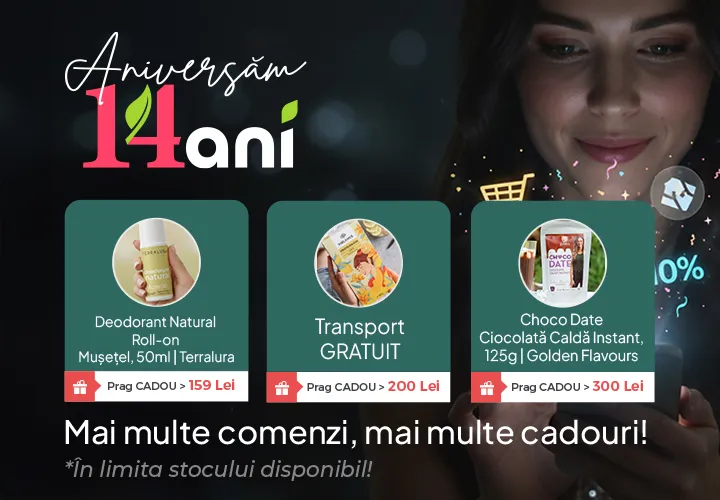 Mai multe comenzi, mai multe cadouri!  Comandă de minimum 300 lei și le primești pe toate!