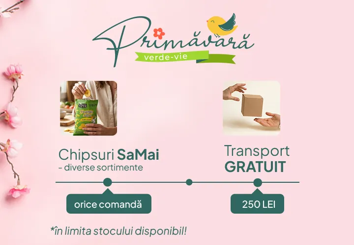 CADOU la orice Comandă! Primăvara Verde Viu vine cu Cadouri!