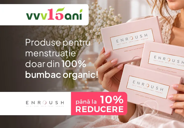 Produse pentru menstruație doar din 100% bumbac organic! Până la 10% REDUCERE!
