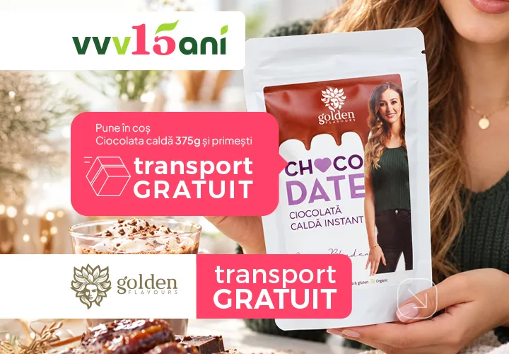 Golden Flavours - Pune în coș Ciocolata caldă 375g și primești Transport Gratuit!