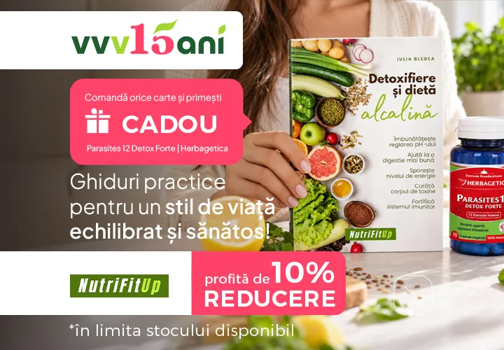 NutriFitUp - Ghiduri practice pentru un stil de viață echilibrat și sănătos! 10% REDUCERE + Comandă orice carte și primești CADOU *În limita stocului disponibil