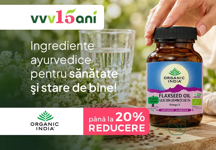 Organic India – Natura în echilibru cu tine! Comandă produse Organic India cu până la 20% REDUCERE!