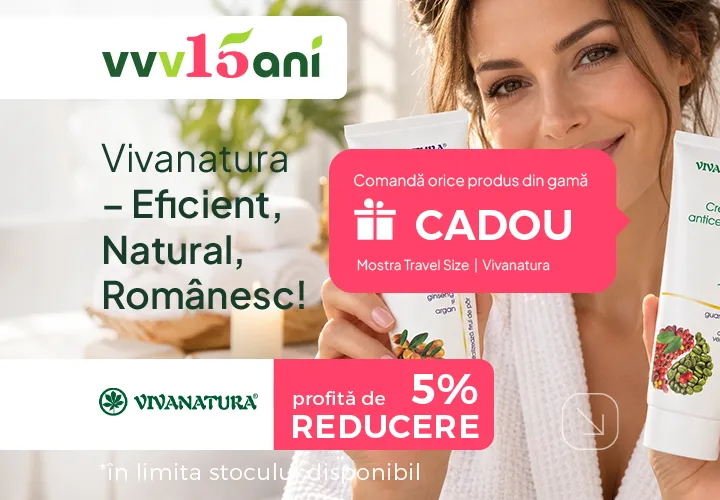 Vivanatura – Eficient, Natural, Românesc! Comandă orice produs din gamă și primești automat CADOU!