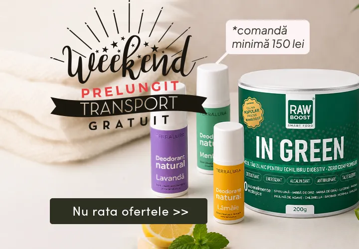 Weekend Prelungit cu Transport GRATUIT  la Comandă minimă 150 lei!