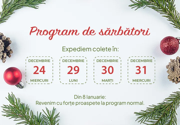 Sărbători cu bucurie, liniște și multă sănătate!