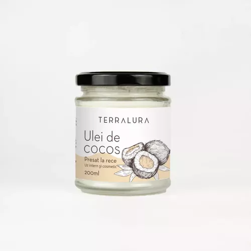 Ulei de Cocos Presat la Rece, 200ml | Terralura