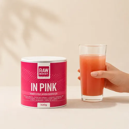 In Pink - Inner Colagen Booster - Stimulează Producția Naturală de Colagen, 300g | Rawboost