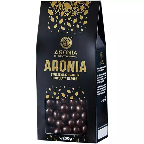 Fructe de Aronia Glazurate cu Ciocolată, 200g | Aronia Charlottenburg