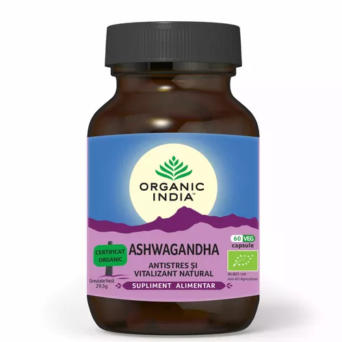 Ashwagandha Antistres Natural 60 cps ECO| Organic India