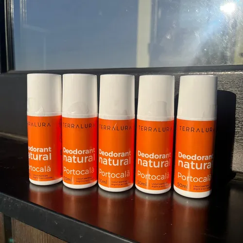 Pachet VEDETĂ Deodorant natural roll-on Portocală 4+1 CADOU | Terralura