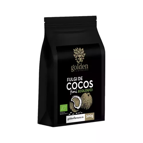 Fulgi De Cocos Fini ECO, 500g | Golden Flavours
