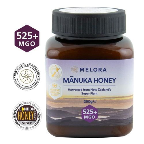 Miere de Manuka, MGO 525+ Noua Zeelandă Naturală, 250 g | MELORA