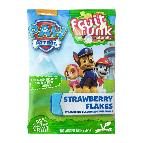 Fulgi fructe cu căpșuni Paw Patrol, vegan, fără zahăr, 16g | Fruit Funk