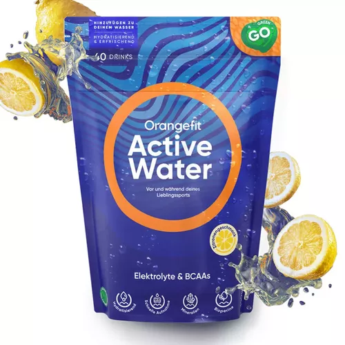 Active Water - Apă cu electroliți, aromă de lămâie - 300g | Orangefit